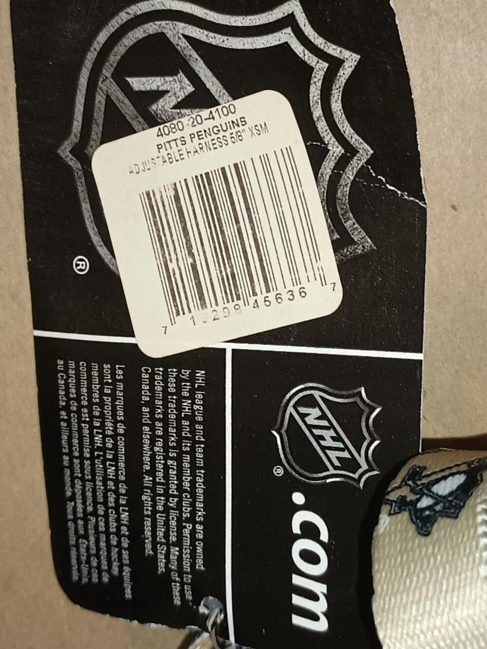 NEW Pittsburg Penguins NHL Adjustable Dog Harness XS